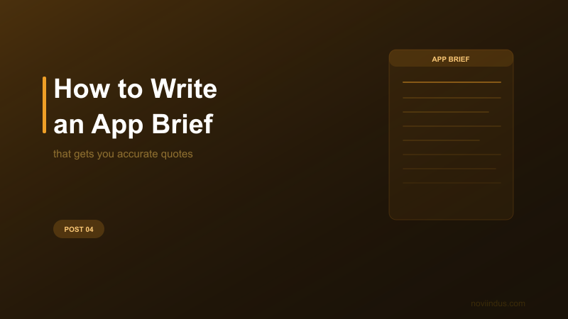 Focus Keyword how to an write app development brief